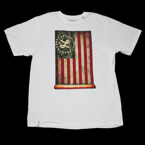Lrg Other - LRG Flag Tee White